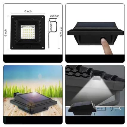 HÖFFTECH - LED zonne-wandlamp met bewegings- en schemersensor LED/3,7V 2000 mAh IP65