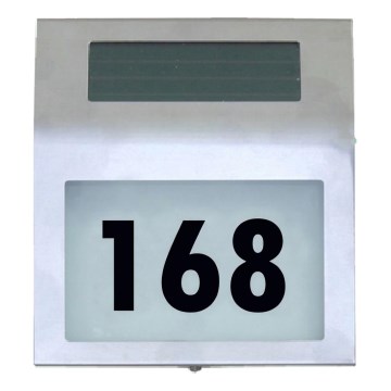 HÖFFTECH - Numéro de maison solaire à LED/1,2V 200 mAh IP44