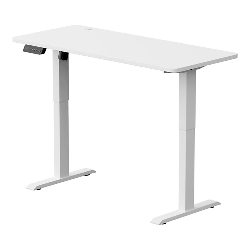 Hoogte verstelbaar bureau LEVANO 140x60 cm wit