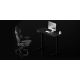 Hoogte verstelbaar bureau LEVANO 140x60 cm zwart