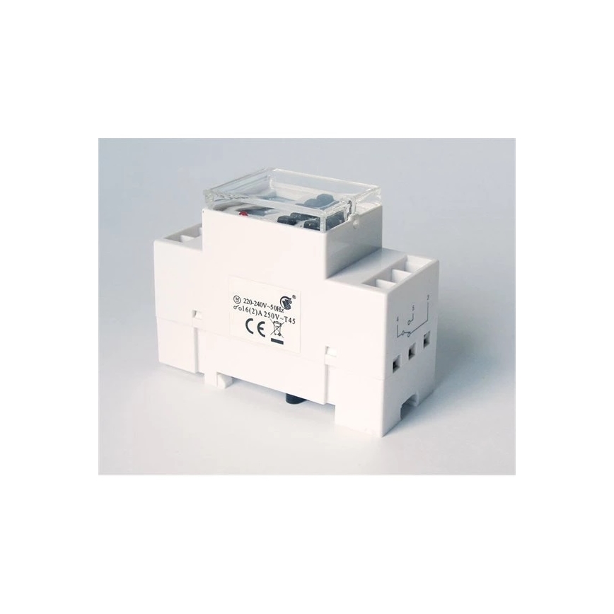 Horloge digitale à interrupteur pour rail DIN 3680W/230V