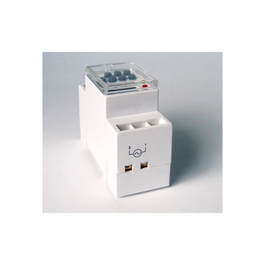 Horloge digitale à interrupteur pour rail DIN 3680W/230V
