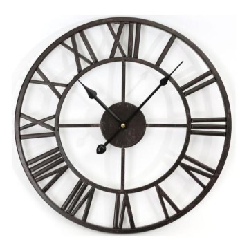 Horloge métallique murale Vintage 1xAA