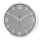 Horloge murale Ø 30,5 cm, 1xAA, chrome mat/gris