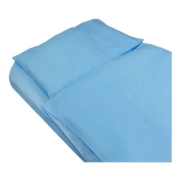 Housse de couette Antibactérienne SkinPro Silver 100x135 cm bleu