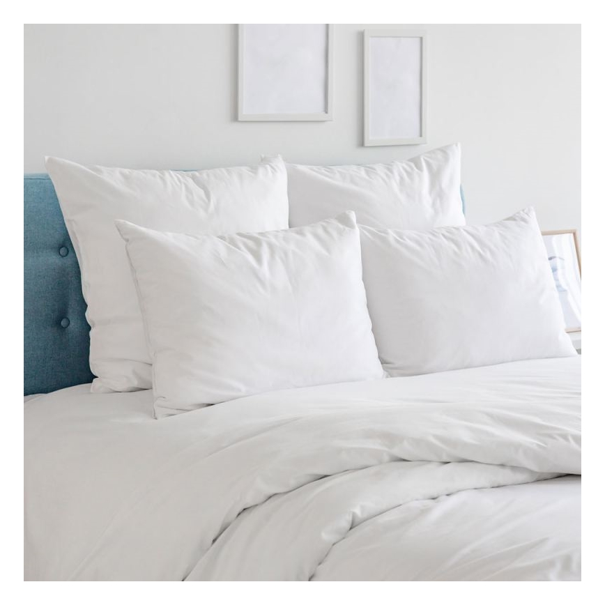 Housse de coussin Antibactérienne SkinPro Silver 40x60 cm blanche