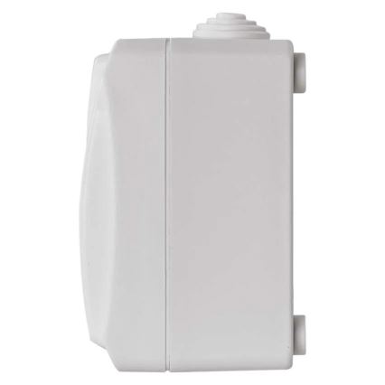 Huis schakelaar afwisselend nr. 6 met stopcontact 250V/16A IP44 wit