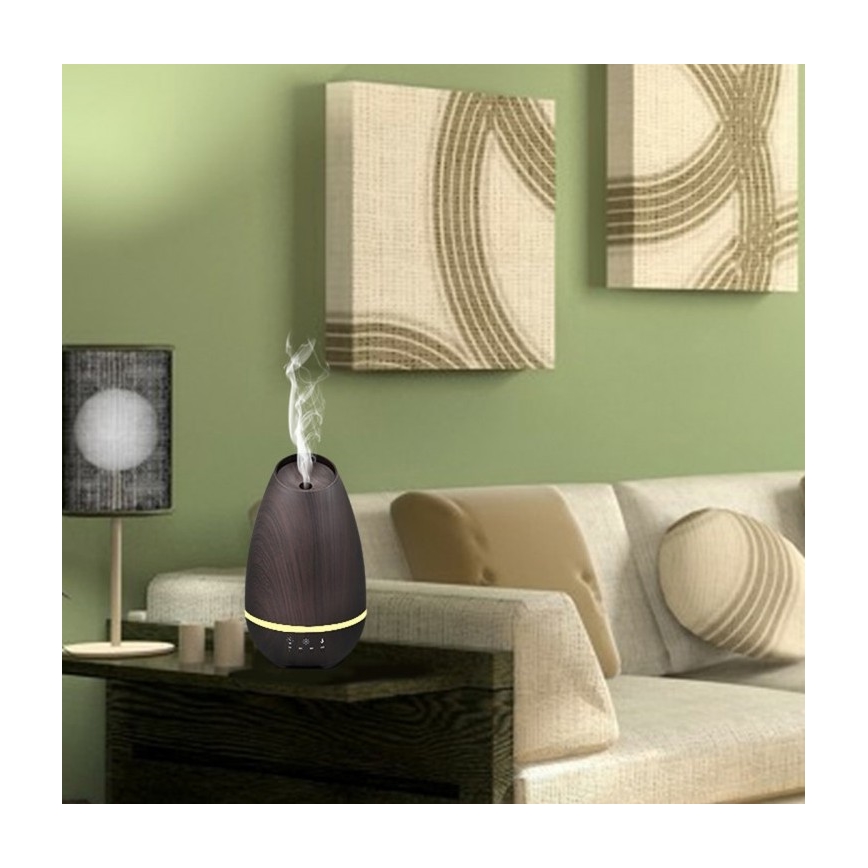Humidificateur d'air et ioniseur  LED RGB 500 ml