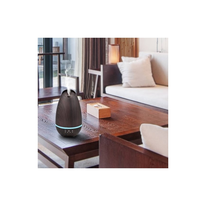 Humidificateur d'air et ioniseur  LED RGB 500 ml