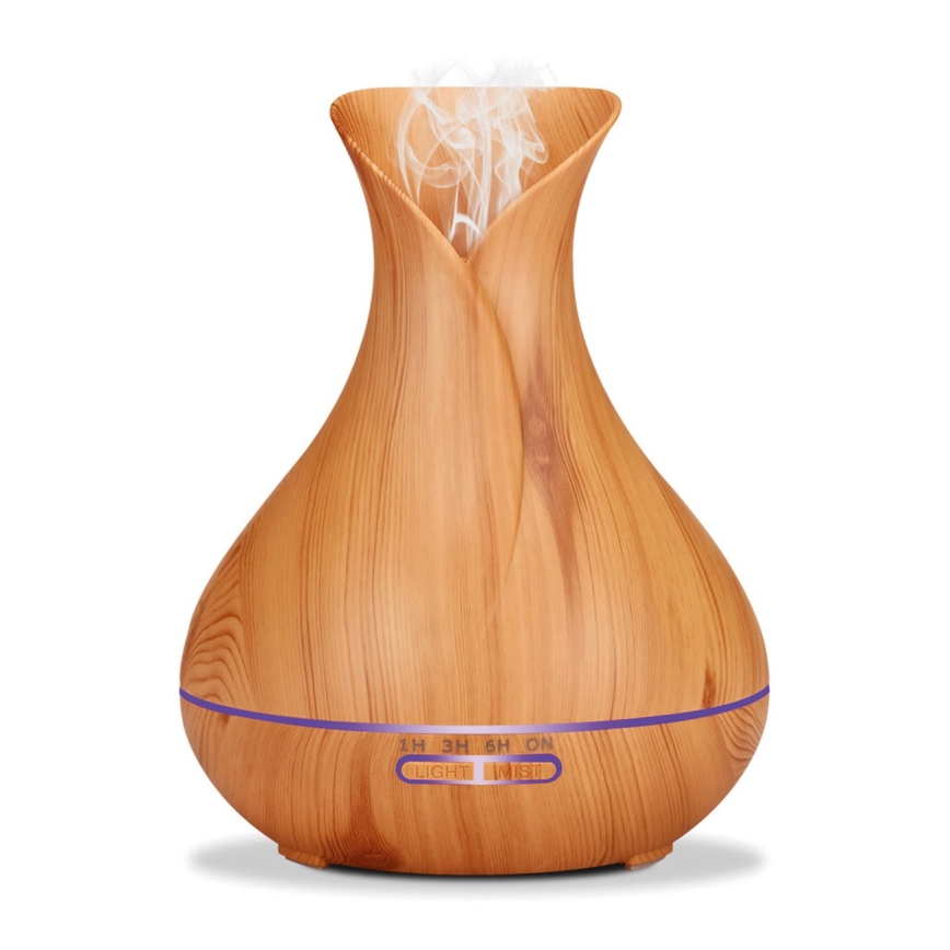 Humidificateur et ioniseur d'air LED RGB 400 ml