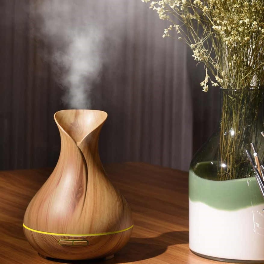 Humidificateur et ioniseur d'air LED RGB 400 ml