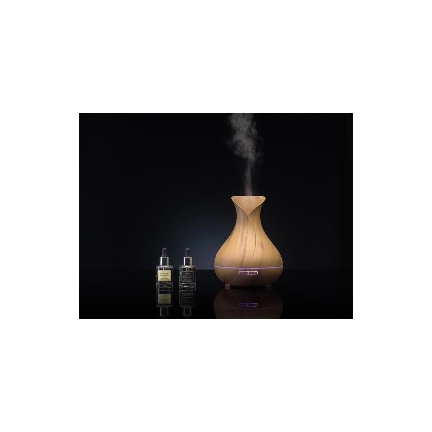 Humidificateur et ioniseur d'air LED RGB 400 ml
