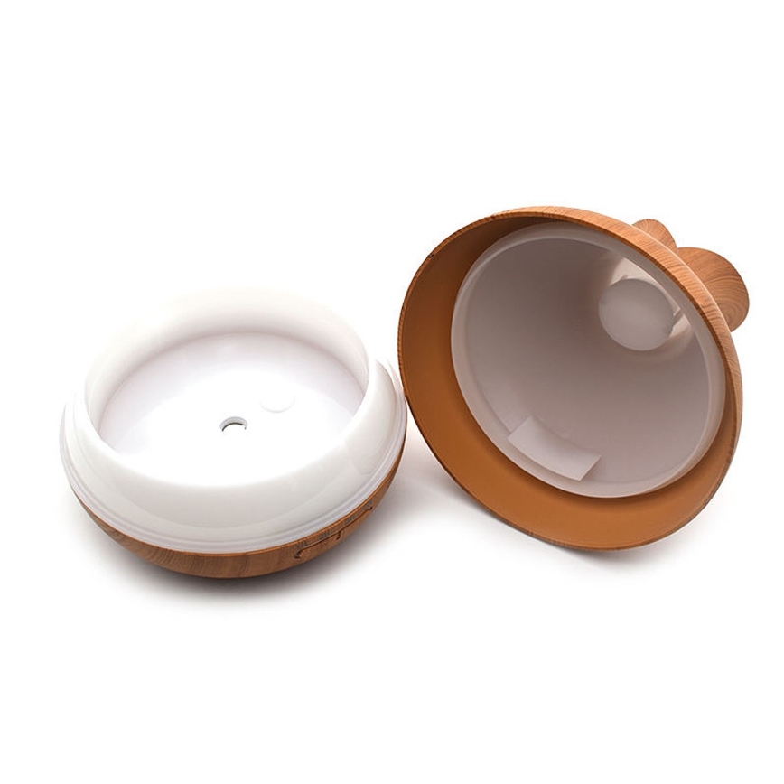 Humidificateur et ioniseur d'air LED RGB 400 ml