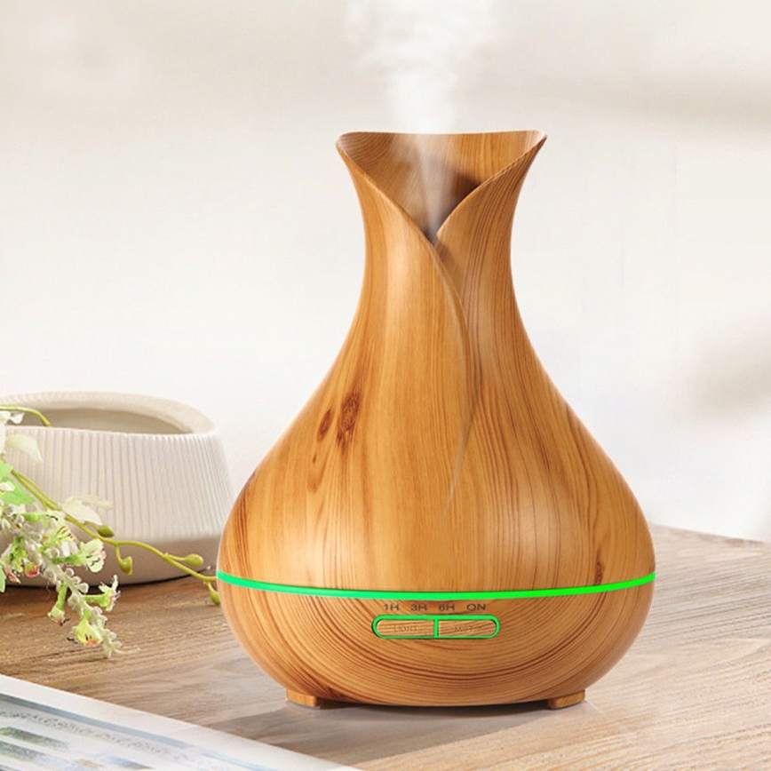 Humidificateur et ioniseur d'air LED RGB 400 ml