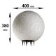 IBV 409140-010 - Tuinlamp GRANITE BALL 1xE27/25W/230V IP65 doorsn. 400 mm