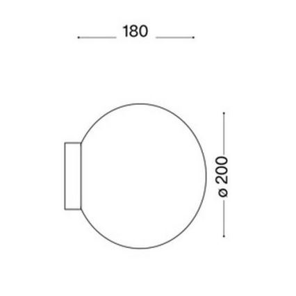 Ideal Lux 59815 - LED RGBW Applique murale dimmable MAPA 1xE27/12W/230V 2700-6500K