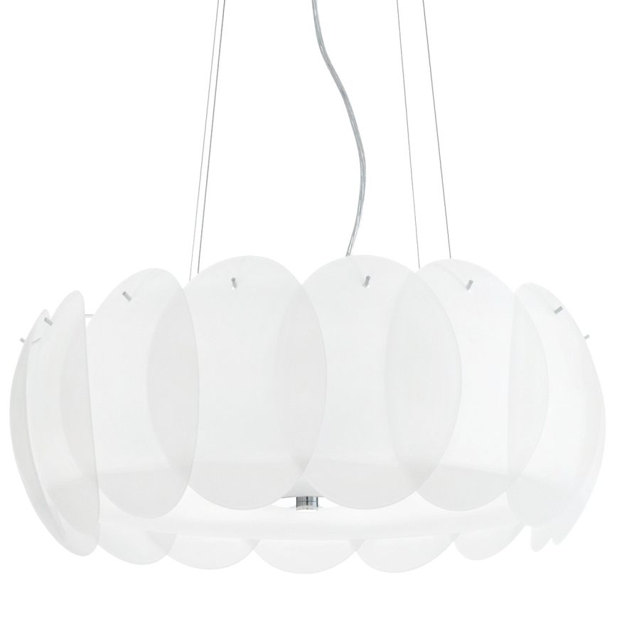 Ideal Lux - Abat-jour de rechange pour lustre et plafonnier OVALINO, blanc