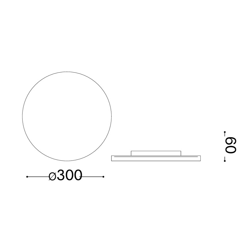 Ideal Lux - Applique murale extérieure LED PUNTO LED/16W/230V IRC 90 Ø 30 cm IP54 brun