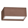 Ideal Lux - Applique murale d'extérieur TWIN 1xG9/28W/230V IP44 marron