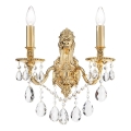 Ideal Lux - Applique murale en cristal GIOCONDA 2xE14/40W/230V doré