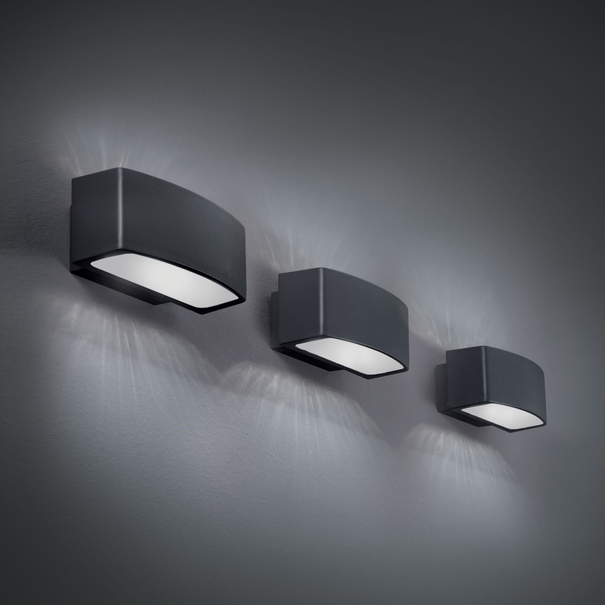 Ideal Lux - Applique murale extérieure ANDROMEDA 1xE27/60W/230V IP55 anthracite