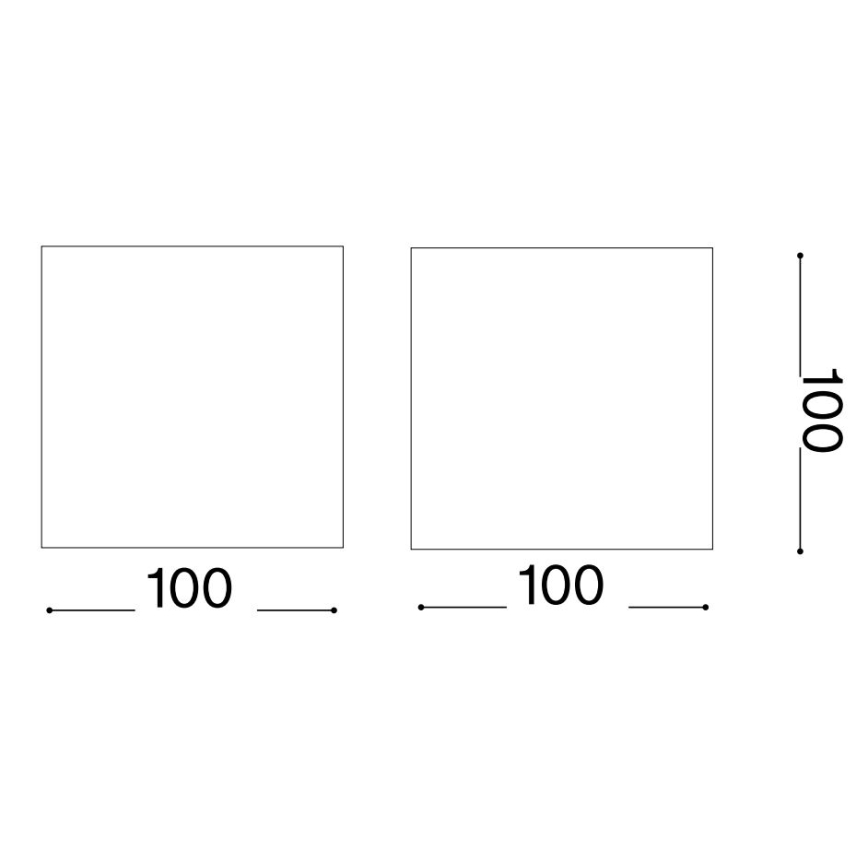 Ideal Lux - Applique murale extérieure ATOM LED/12W/230V CRI 90 IP54 anthracite