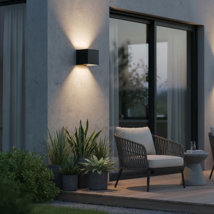 Ideal Lux - Applique murale extérieure ATOM LED/12W/230V CRI 90 IP54 noir