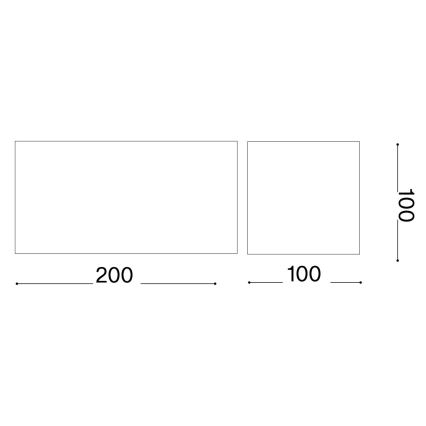 Ideal Lux - Applique murale extérieure ATOM LED/25W/230V CRI 90 IP54 blanc