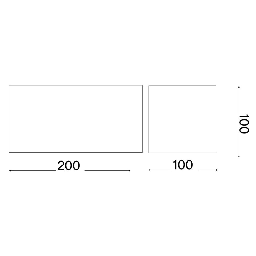 Ideal Lux - Applique murale extérieure ATOM LED/25W/230V CRI 90 IP54 noir