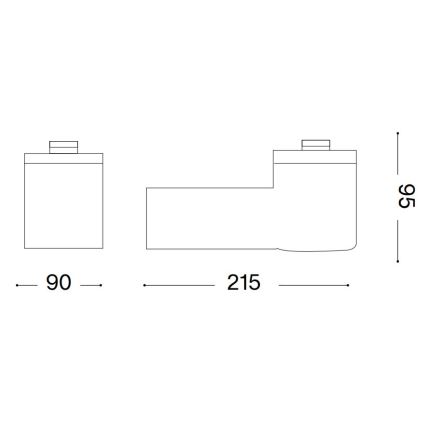 Ideal Lux - Applique murale extérieure CLIO 1xE27/42W/230V IP44 noire