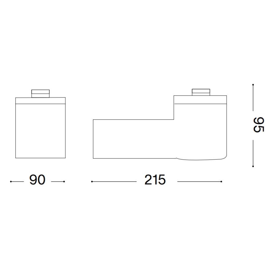 Ideal Lux - Applique murale extérieure CLIO 1xE27/42W/230V IP44 noire