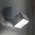 Ideal Lux - Applique murale extérieure LED OMEGA, 7 W / 230 V, IRC 90, IP54, anthracite