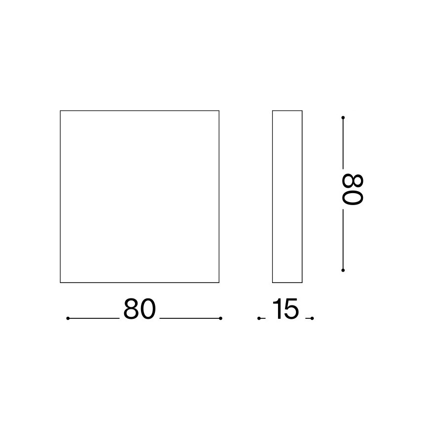 Ideal Lux - Applique murale extérieure LED POST-IT LED/3W/12V CRI 90 blanche