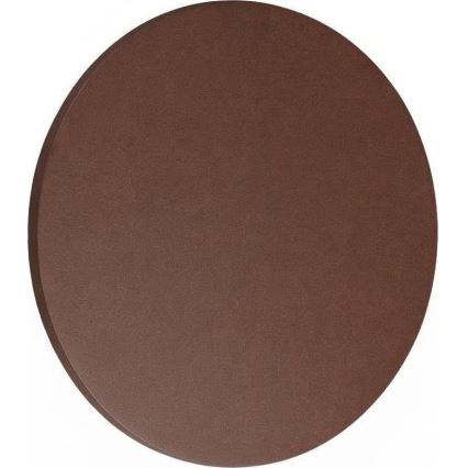 Ideal Lux - Applique murale extérieure LED PUNTO, 12 W, 230 V, IRC 90, Ø 24 cm, IP54, brun