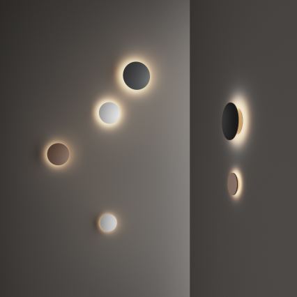 Ideal Lux - Applique murale d'extérieur LED PUNTO LED/9W/230V CRI 90 Ø 18 cm IP54 noir