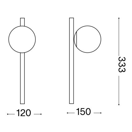Ideal Lux - Applique murale LED BINOMIO 1xG9/3W/230V blanc