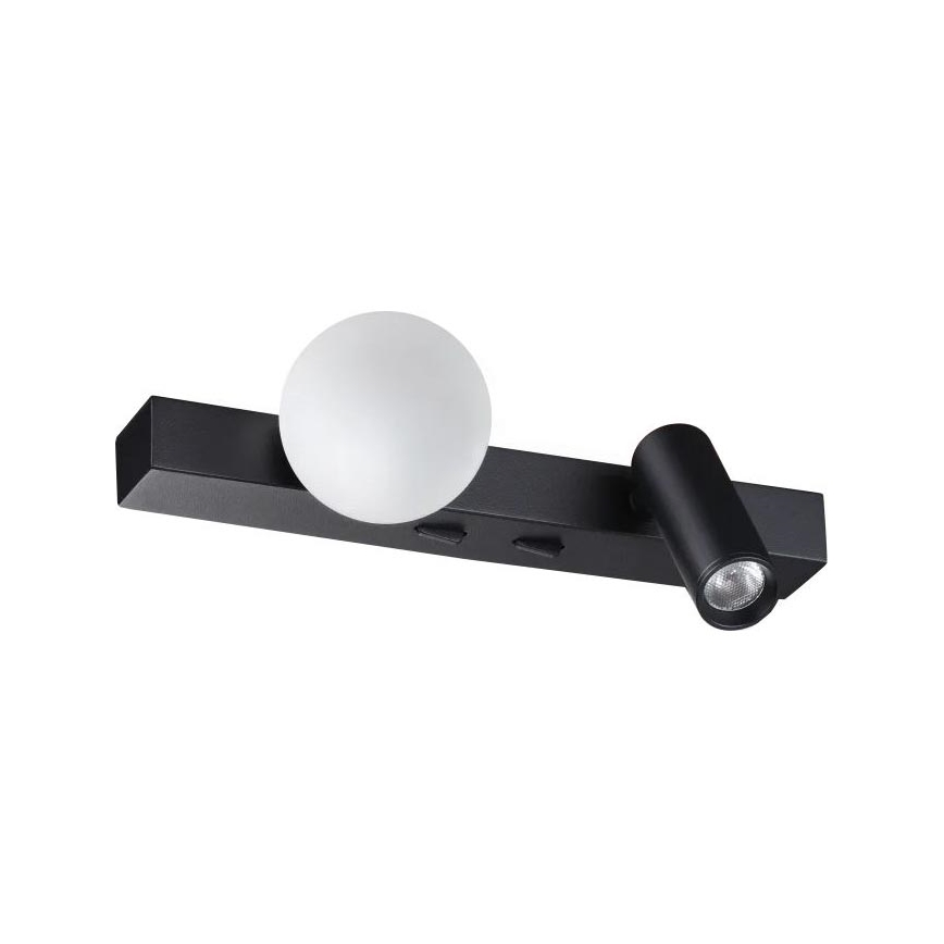 Ideal Lux - Applique murale LED BINOMIO 2xLED/3W/230V IRC 90 noire