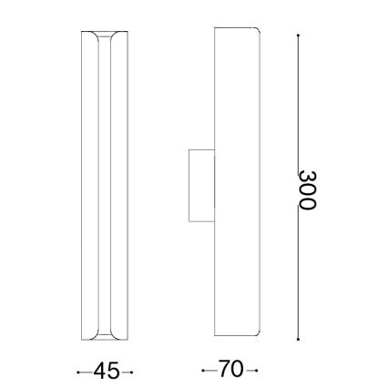 Ideal Lux - Applique murale LED DORICA LED/8,5W/230V IRC 90 chrome mat