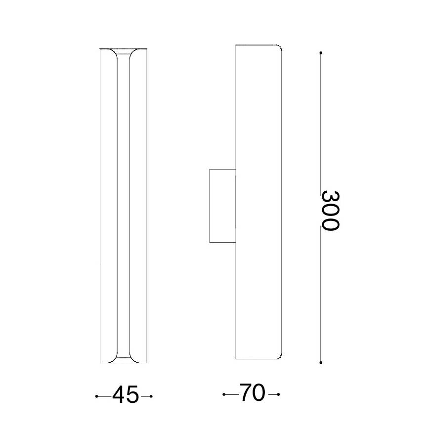 Ideal Lux - Applique murale LED DORICA LED/8,5W/230V IRC 90 laiton