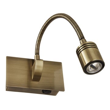 Ideal Lux - Applique murale LED flexible DYNAMO LED/3,5W/230V IRC 90 bronze