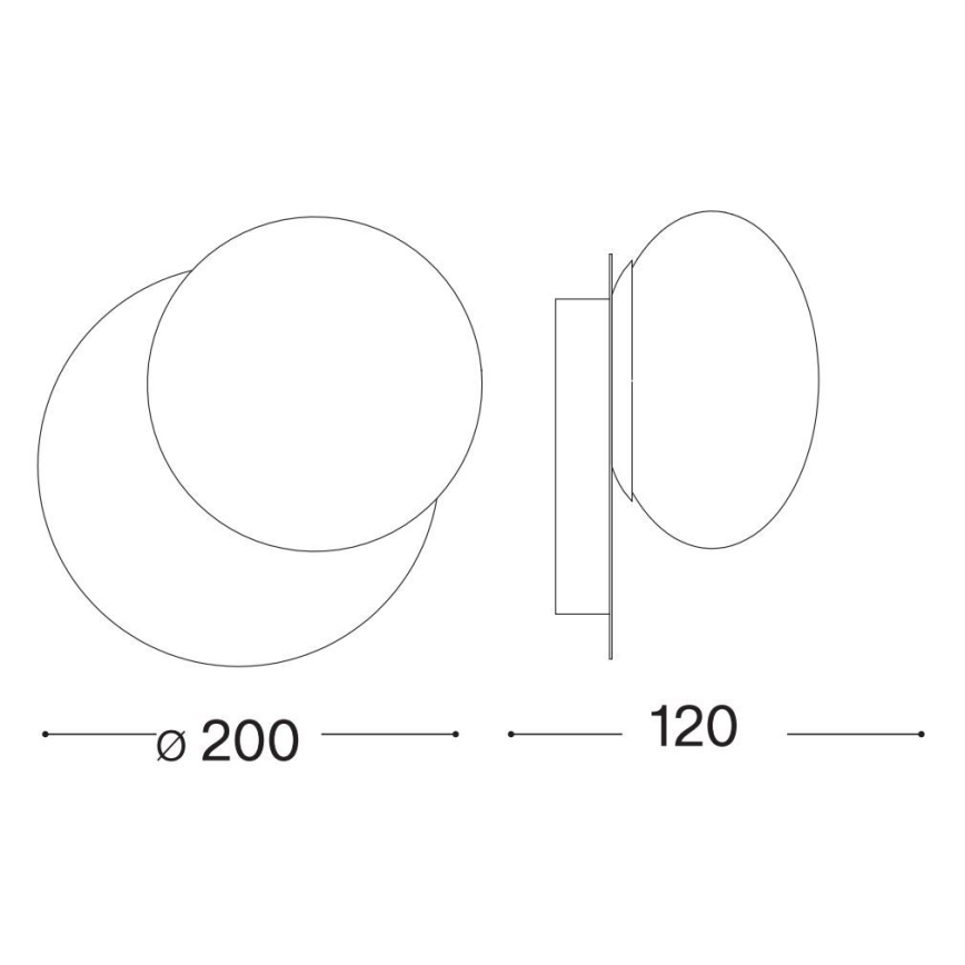 Ideal Lux - Applique murale LED NINFEA 1xGX53/9W/230V doré