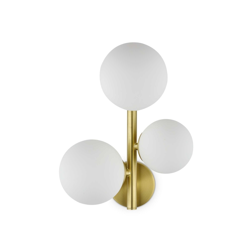 Ideal Lux - Applique murale LED PERLAGE 3xG9/3W/230V doré/blanc