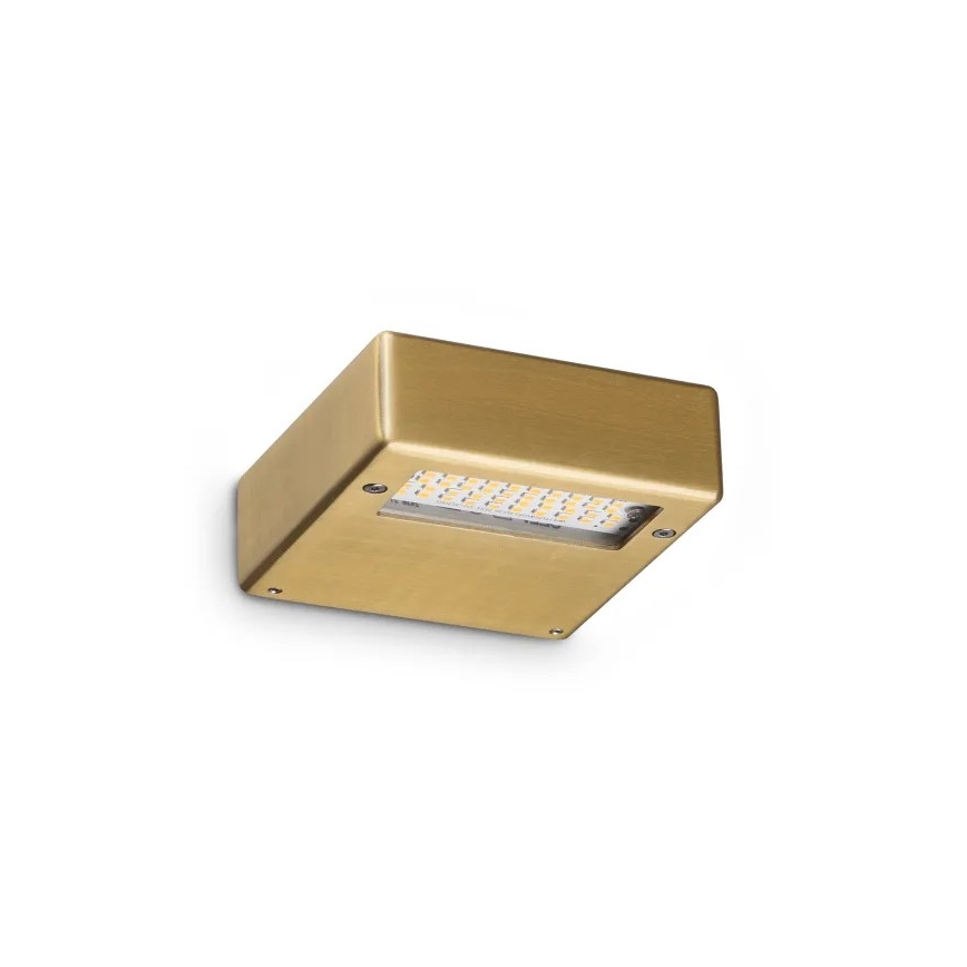 Ideal Lux - Applique murale LED TAB, 24 W / 230 V, IRC 90, finition laiton