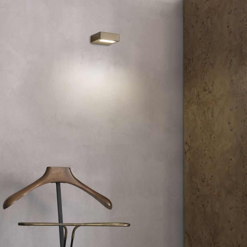 Ideal Lux - Applique murale LED TAB, 24 W / 230 V, IRC 90, finition laiton