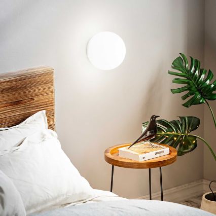 Ideal Lux - Applique murale MAPA 1xE27/42W/230V Ø 30 cm blanche