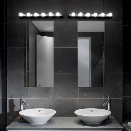 Ideal Lux - Applique murale PRIVE 6xE14/40W/230V chrome brillant