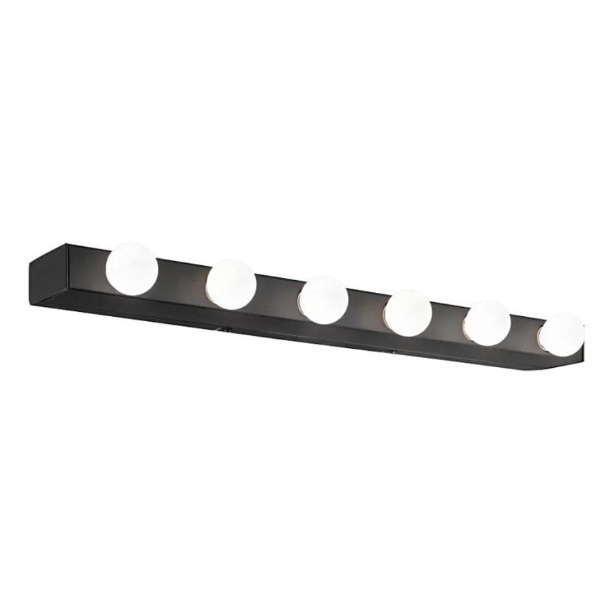 Ideal Lux - Applique murale PRIVE 6xE14/40W/230V noir
