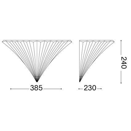 Ideal Lux - Applique murale SANTA 1xE14/40W/230V dorée
