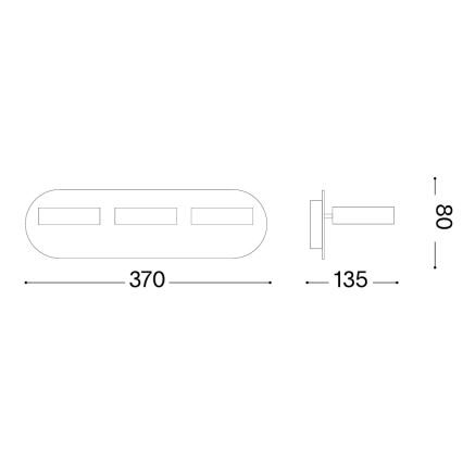 Ideal Lux - Applique murale spot LED OBY 3xLED/6W/230V IRC 90 blanche