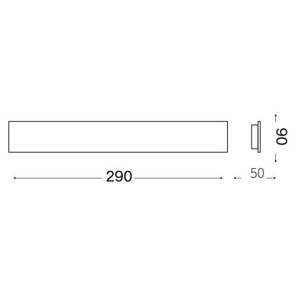 Ideal Lux - Applique murale ZIG ZAG LED/12,5W/230V 29 cm CRI 90 blanc